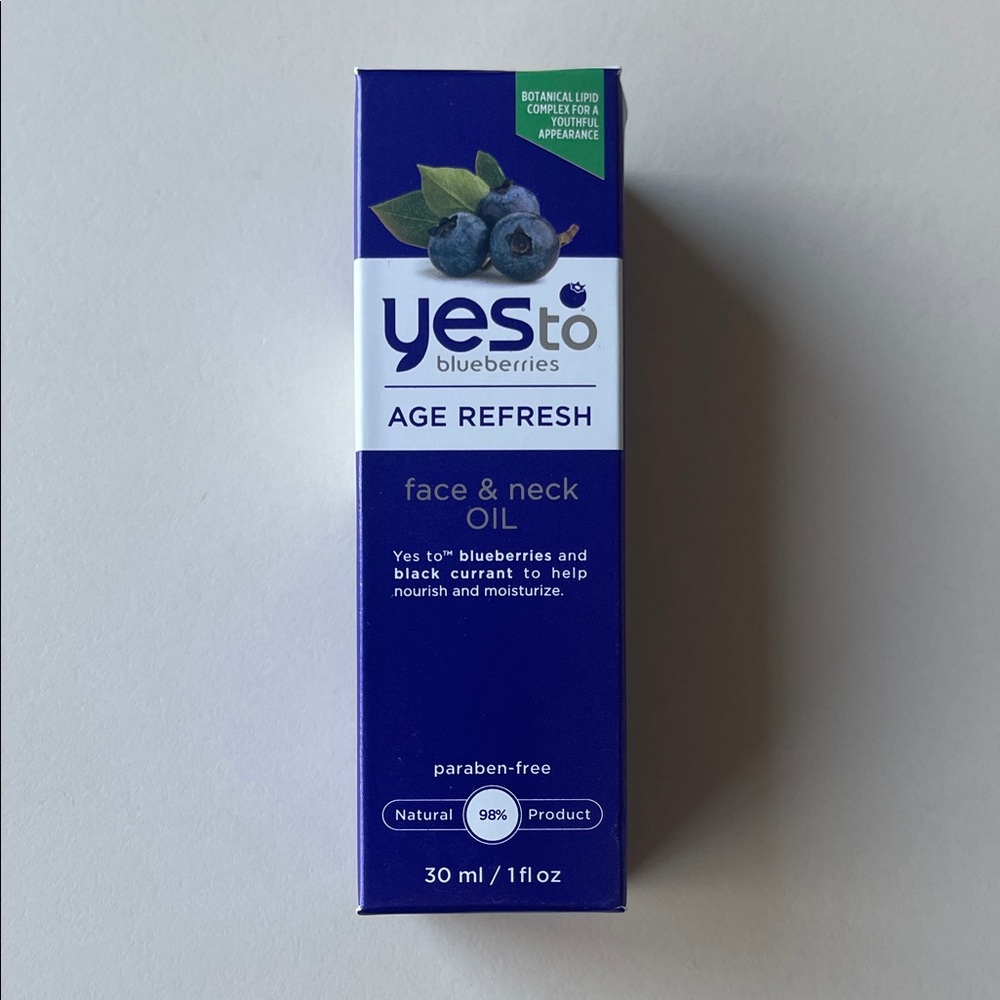 Yes To Blueberries Age Refresh Face & Neck Oil 30 ml